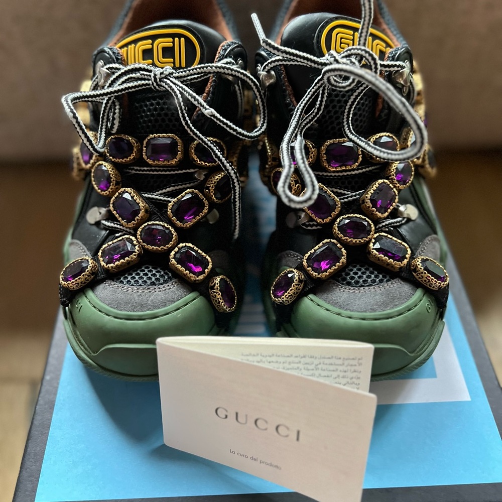 Gucci Flashtrek Chunky Sneakers in Green